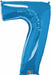 34-Inch Sapphire Blue Number 7 Balloon