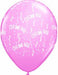 C'est une fille Pink 11-Inch Latex Balloons, 50 Count