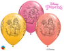 Princess Belle 11-Inch Printed Latex Balloons, 25 Count