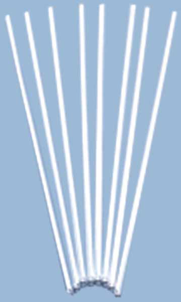 16-Inch White Balloon Sticks, Bundle of 100