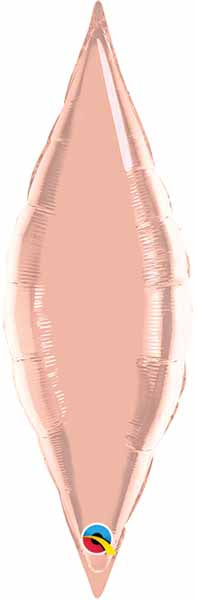 Rose Gold Taper Mini Shape Foil Balloon, 13 Inch