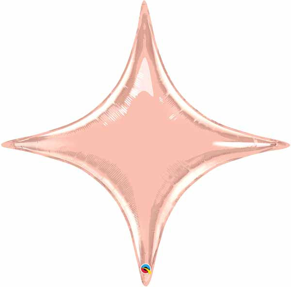 20-Inch Rose Gold Starpoint Air-Fill Foil Balloon