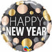 New Year Metallic Dots 18-Inch Foil Balloon