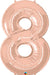 34-Inch Rose Gold Number 8 Balloon