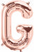 34-Inch Rose Gold Letter G Balloon
