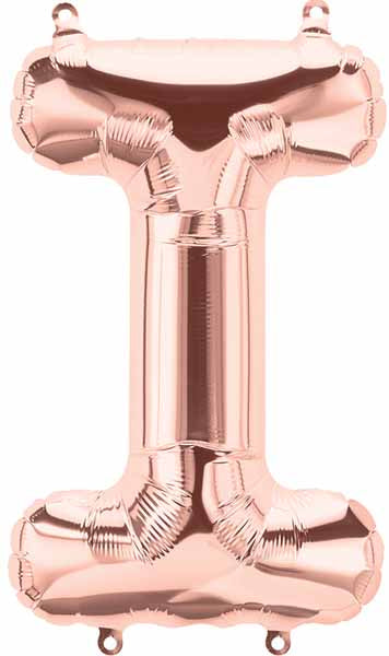 34-Inch Rose Gold Letter I Balloon