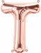 16 Inch Rose Gold Letter T Balloon