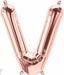 16-Inch Rose Gold Letter V Balloon