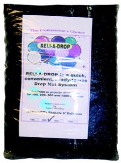 Black Reli-A-Drop Balloon Drop Net for 1,000 7-Inch Balloons