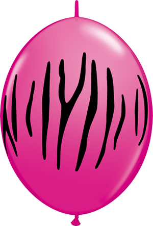 ZEBRA STRIPES WILD BERRY QLINK 12"50/BG