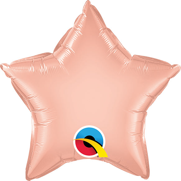 9-Inch Rose Gold Star Foil Balloon