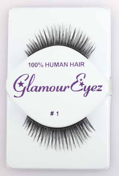 Faux cils Glamour Eyez noirs, réguliers n° 1