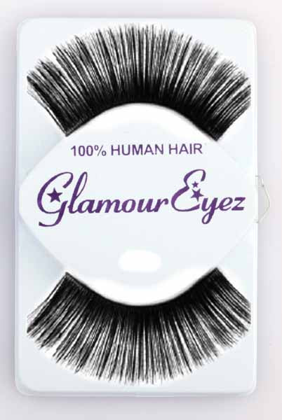 Glamour Eyez Black False Eyelashes, Regular #80