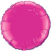 Magenta Round Foil Balloon, 18 Inch