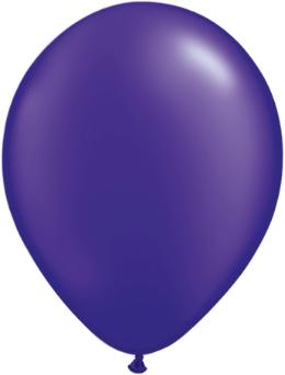 Qualatex 11" Pearl Quartz Purple Latex Balloons, 100 Count