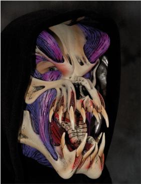 Zagone Studios Predator Purple Monster Mask with Hood