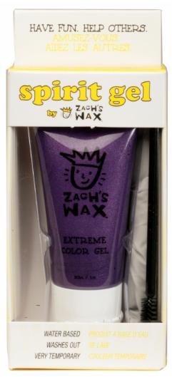 Zach's Wax Purple Hair Gel, 1 oz Tube