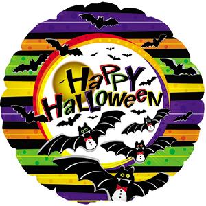 18" Happy Halloween Bats