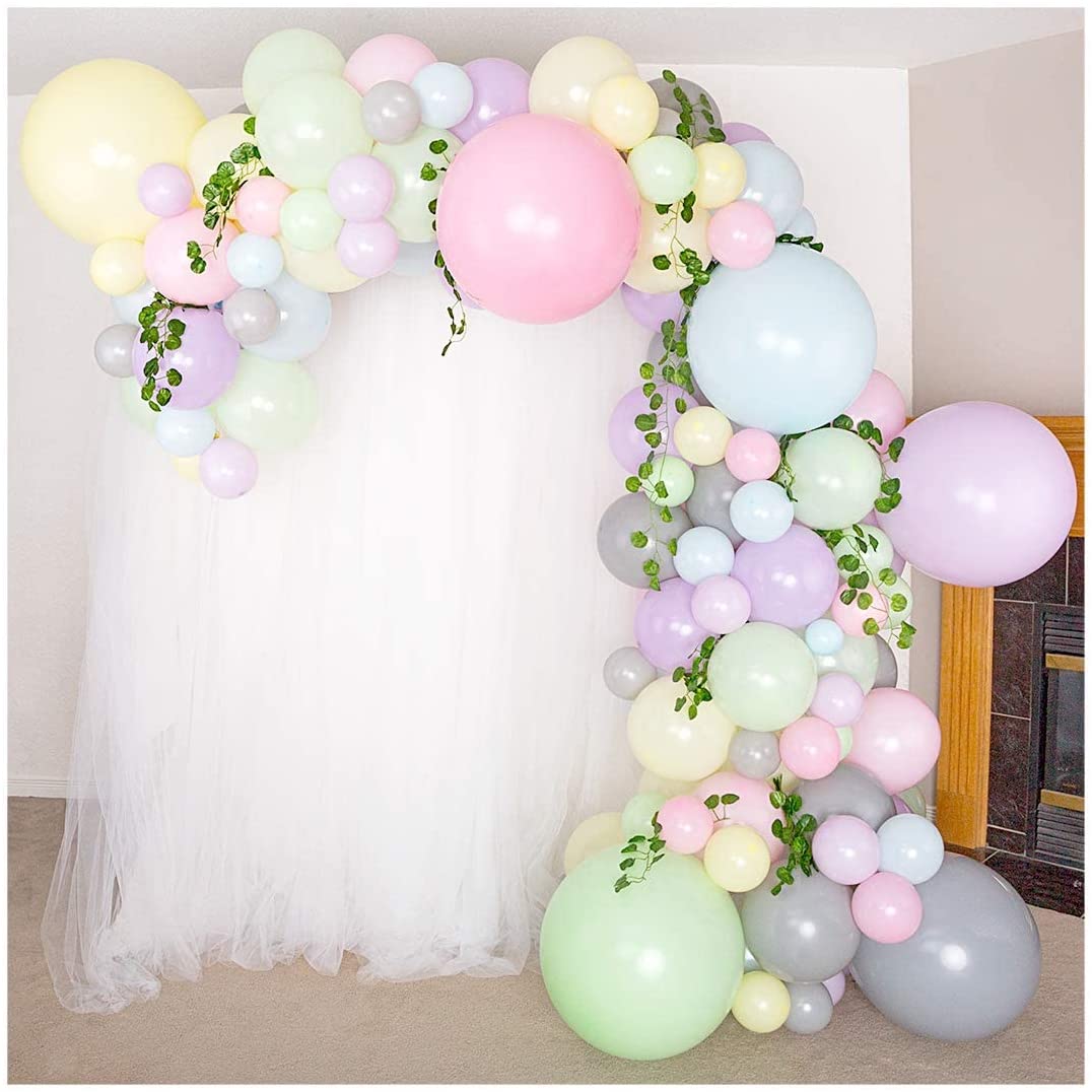 16-Foot DIY Pastel Balloon Arch and Garland Kit with Ivy Vines — Shimmer &  Confetti