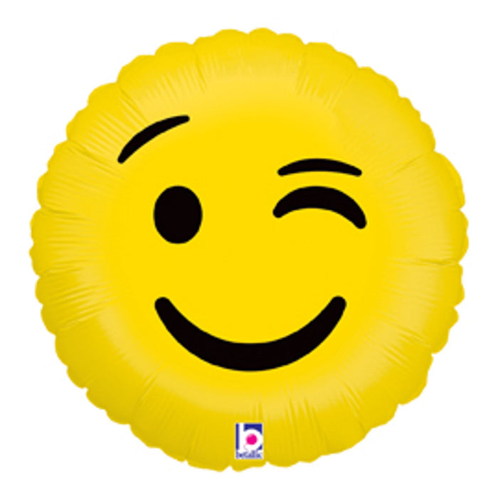 Emoji Wink 18" Rnd