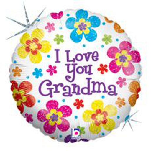 I Love You Grandma Round 18" Foil Balloon (10/Pk)