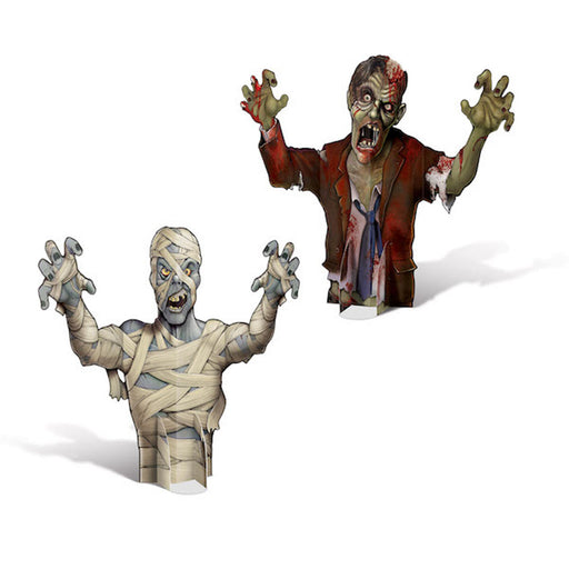 3-D Mummy & Zombie