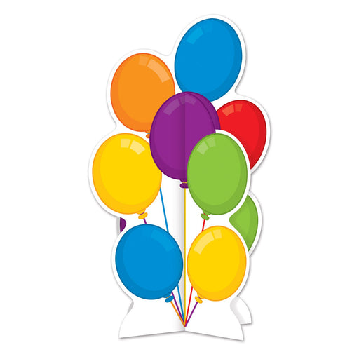 Dynamic Celebrations: Multicolor Happy Birthday 3-D Balloons Centerpieces (3/Pk)