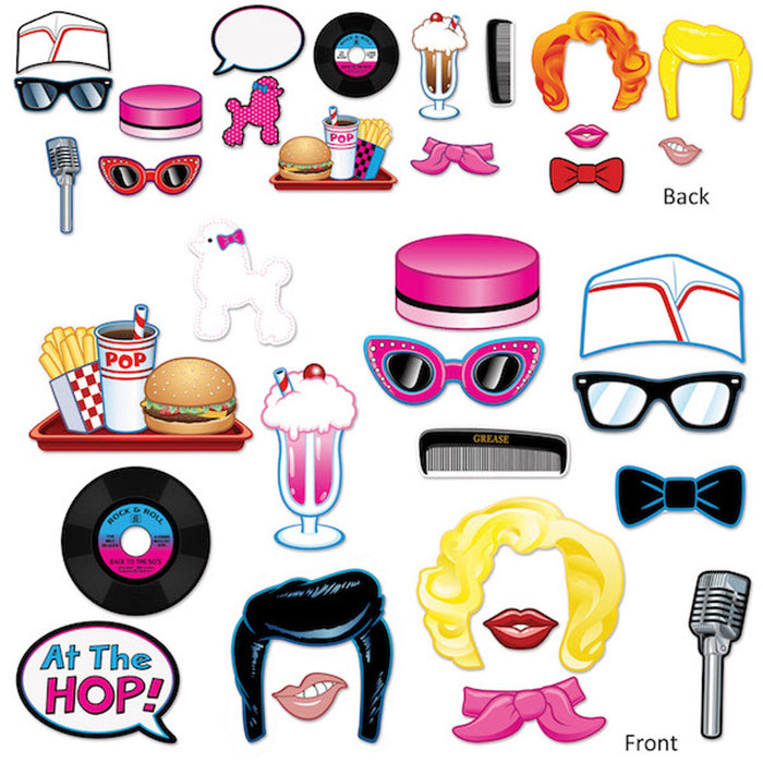 50'S Photo Fun Signs