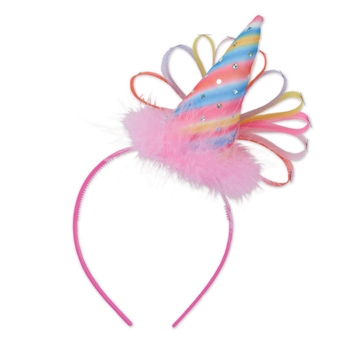 Party Central Club Multicolor Girl Child Snap On Party Hat Headband (1/Pk)