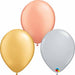 11" Qualatex Tri-Color Assortment Latex Balloons (100/Pk)