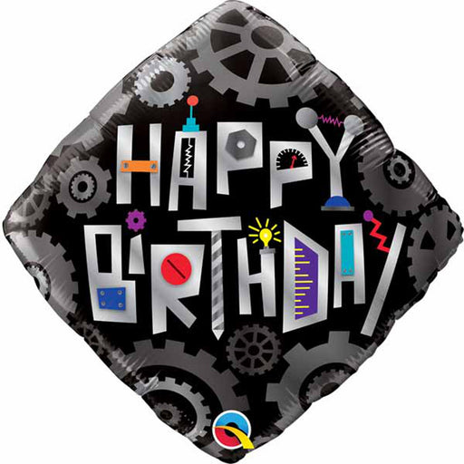 Robot Engineer Extravaganza 18" Happy Birthday Robot Foil Balloon (5/Pk)