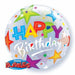 22" Birthday Brilliant Stars Bubble Balloon A Stellar Burst of Celebration (3/Pk)