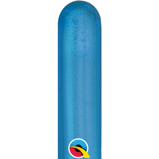 Qualatex Animal Twisty Chrome Blue 260Q Latex Balloons (100/Pk)