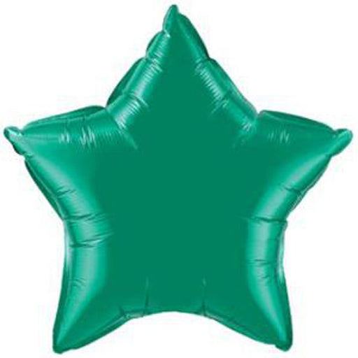 Star Green Foil Balloon 32"