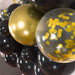 Black and Gold Balloon Arch and Garland Kit (5, 10, 16 foot) - Shimmer & Confetti