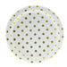 Gold Polka Dot Plates 12ct - Shimmer & Confetti