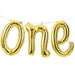 One Script Gold Foil Balloon - Shimmer & Confetti