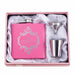 Personalized Stainless Steel Hip Flask Set - 6oz - Shimmer & Confetti