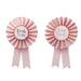 Pink and Rose Gold Bridal Shower Badges - Team Bride - Shimmer & Confetti