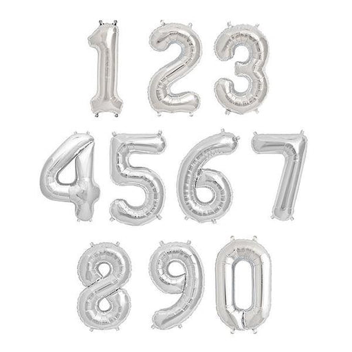 Silver Foil Number Balloon balloon arch and garland shimmer and confetti balloons unicorn baby shower bridal shower party supplies birthday decoration first