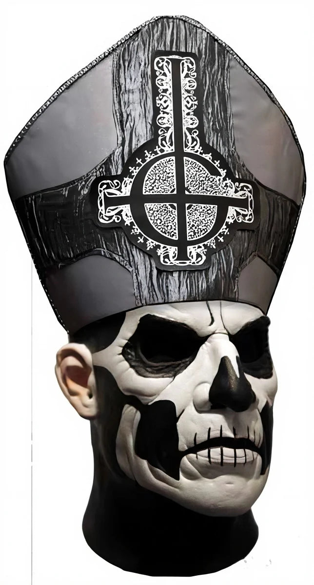Ghost Papa II deluxe Halloween hat and mask set