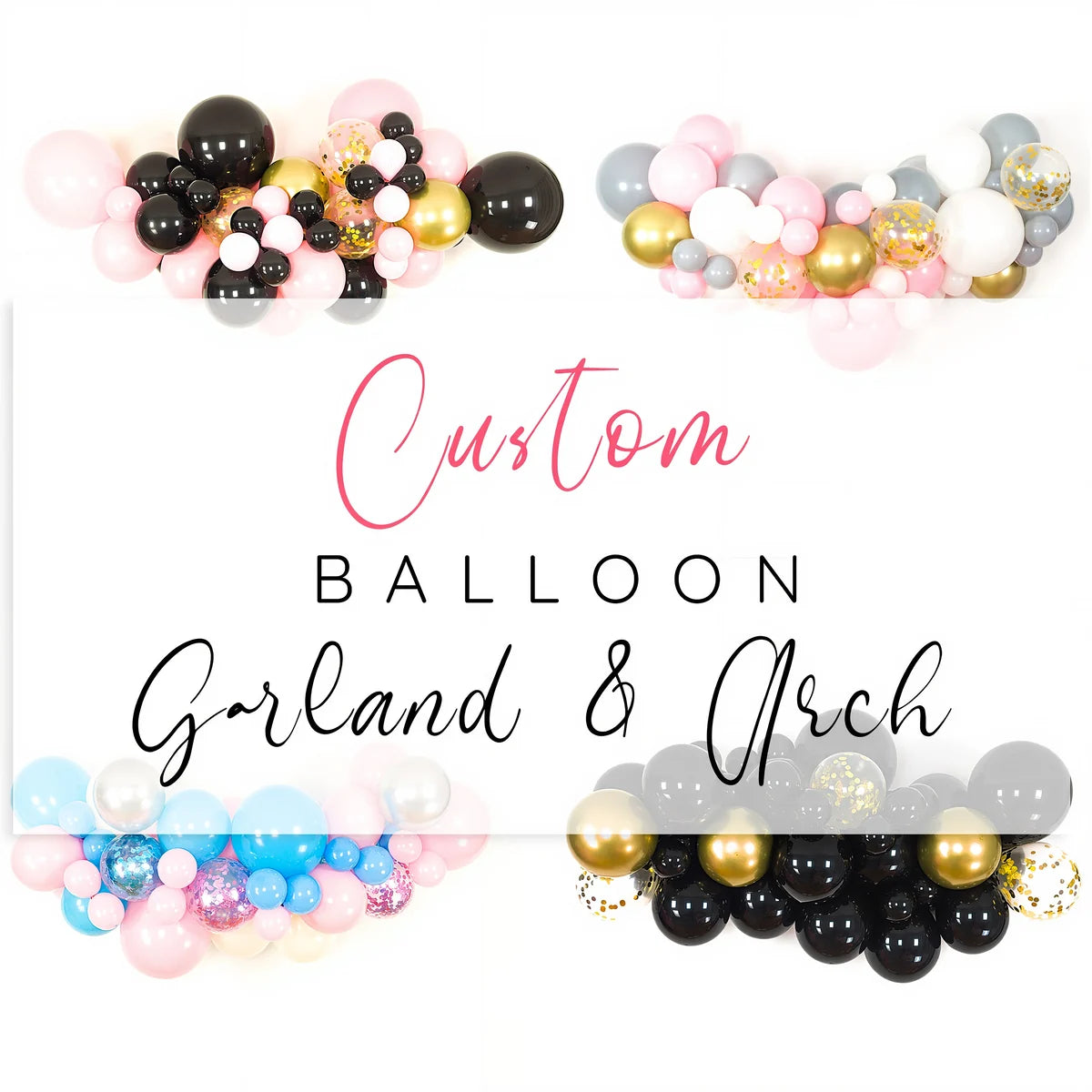 Custom multicolor DIY balloon garland and arch kit